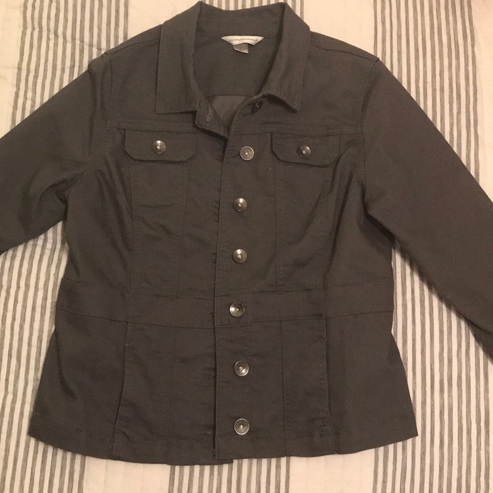 Christopher & banks military style jacket